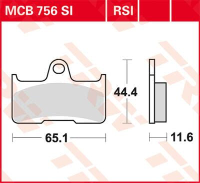 Trw Brake Pad Trw Mcb756 Si