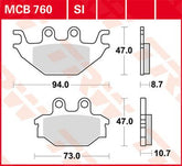 Trw Brake Pad Trw Mcb760 Si