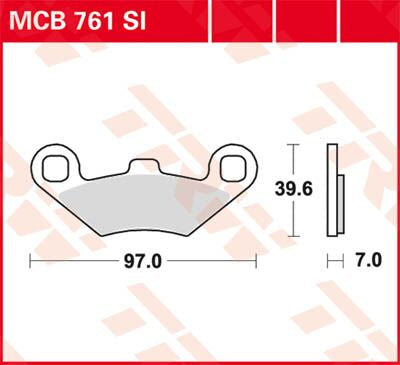 Trw Brake Pad Trw Mcb761 Si