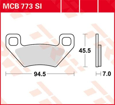 Trw Brake Pad Trw Mcb773 Si