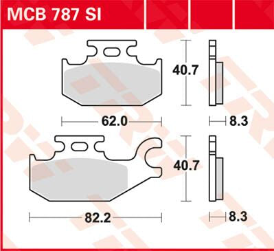 Trw Brake Pad Trw Mcb787 Si