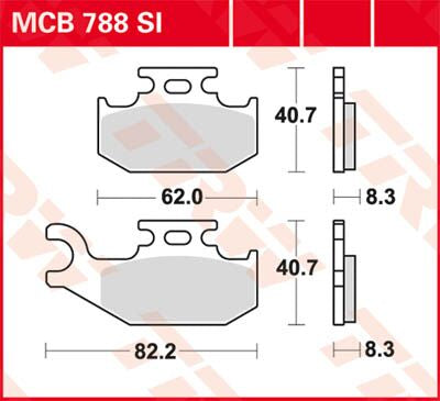 Trw Brake Pad Trw Mcb788 Si