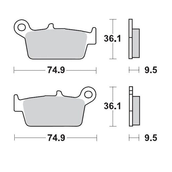 Moto Master Brake Pad Racing Gp