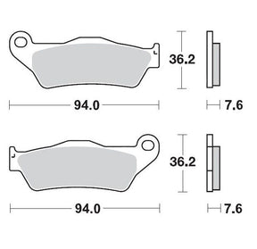 Moto Master Brake Pad Racing