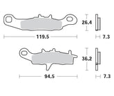 Moto Master Brake Pad Racing Gp