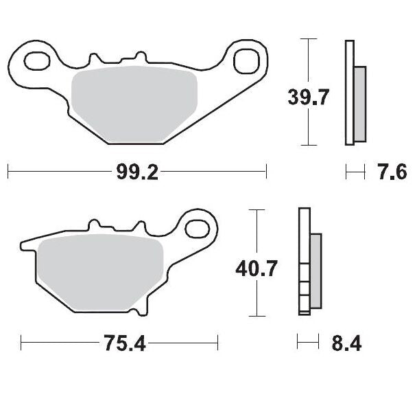 Moto Master Brake Pad Racing