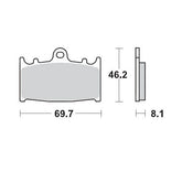 Moto Master Brake Pad Racing Gp