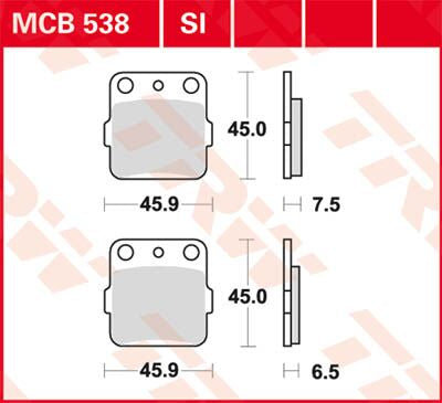 Trw Brake Pad Trw Mcb538 Si