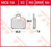 Trw Brake Pad Trw Mcb700 Sh
