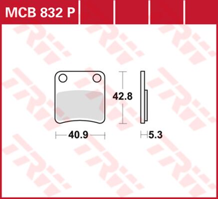 Trw Brake Pad Trw Mcb832 P
