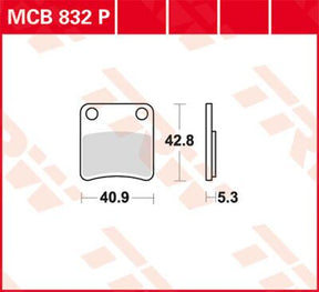 Trw Brake Pad Trw Mcb832 P
