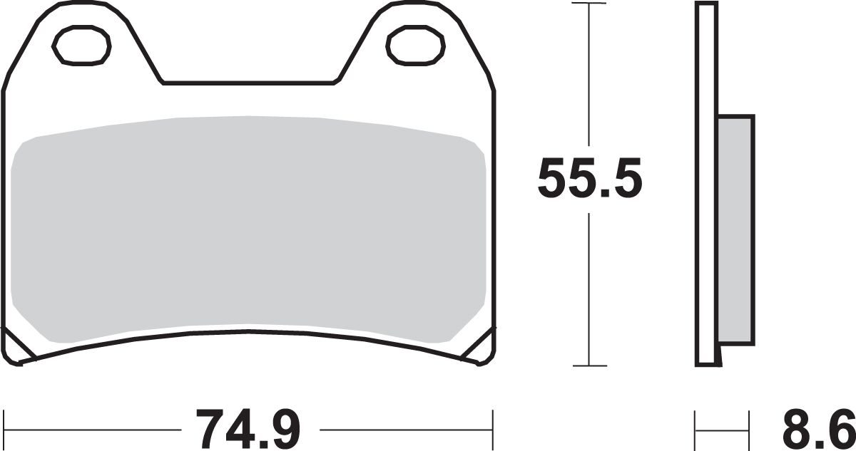 Sbs Brake Pad Car/Cer
