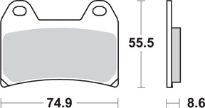 Sbs Brake Pad Car/Cer