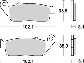 Sbs Brake Pad Car/Cer