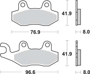 Sbs Brake Pad Sint/Car Off