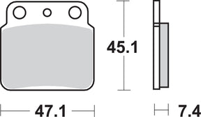 Sbs Brake Pad Sint/Car Off