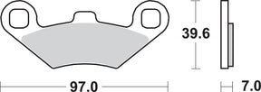 Sbs Brake Pad Sint Atv