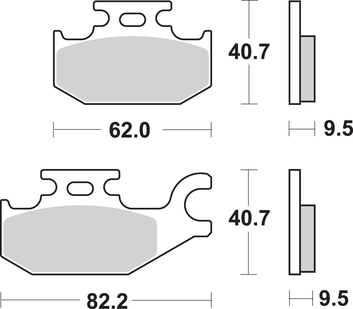 Sbs Brake Pad Sint/Car Off
