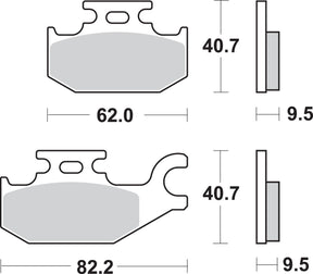 Sbs Brake Pad Sint/Car Off
