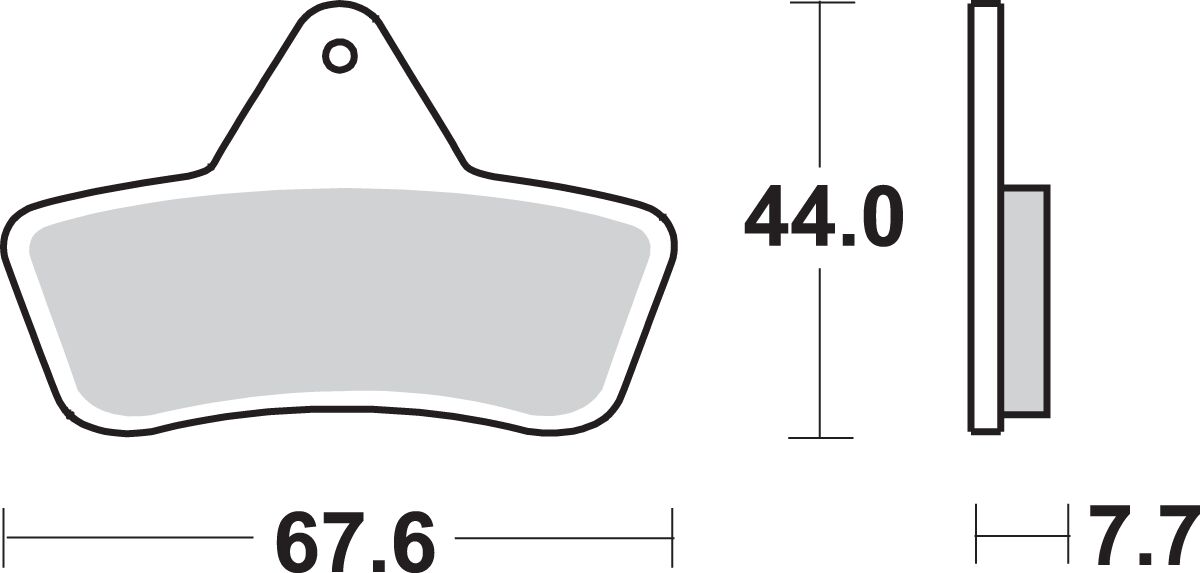 Sbs Brake Pad Sint Atv