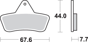 Sbs Brake Pad Sint Atv