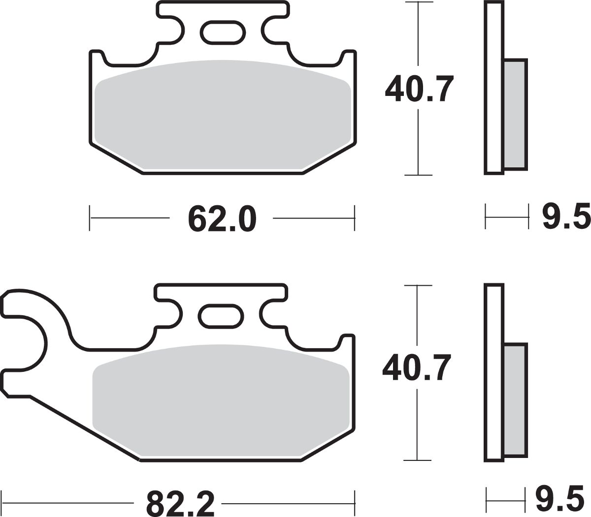 Sbs Brake Pad Sint/Car Off