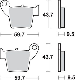 Sbs Brake Pad Sint/Car Off