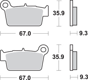 Sbs Brake Pad Sint/Car Off