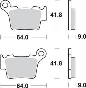 Sbs Brake Pad Sint/Car Off