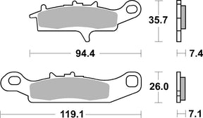 Sbs Brake Pad Sint/Car Off