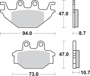 Sbs Brake Pad Sint/Car Off