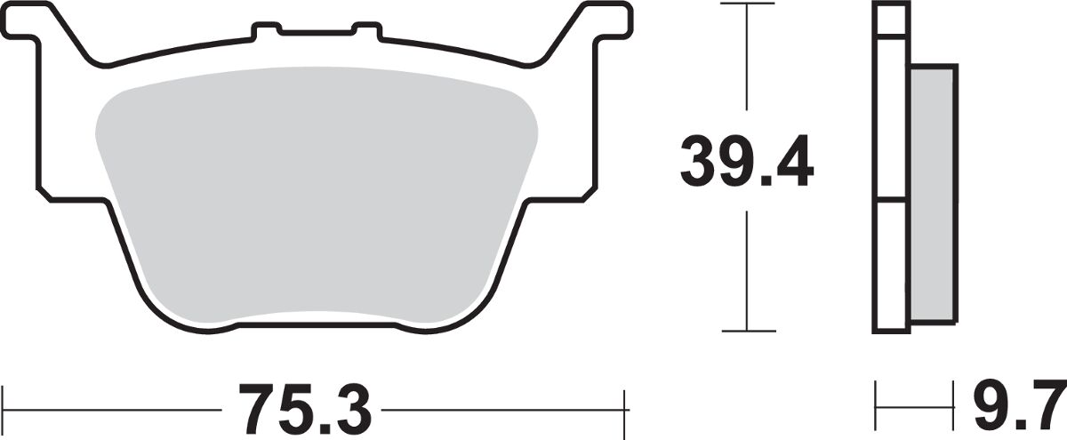 Sbs Brake Pad Sint/Car Off