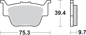 Sbs Brake Pad Sint/Car Off