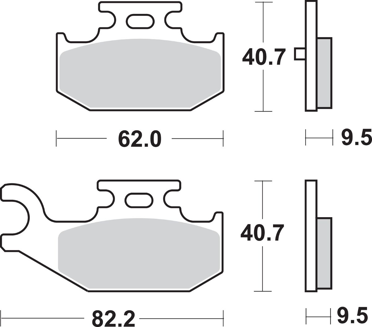 Sbs Brake Pad Sint/Car Off