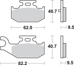 Sbs Brake Pad Sint/Car Off