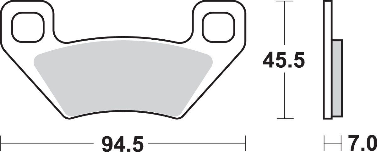 Sbs Brake Pad Sint Atv