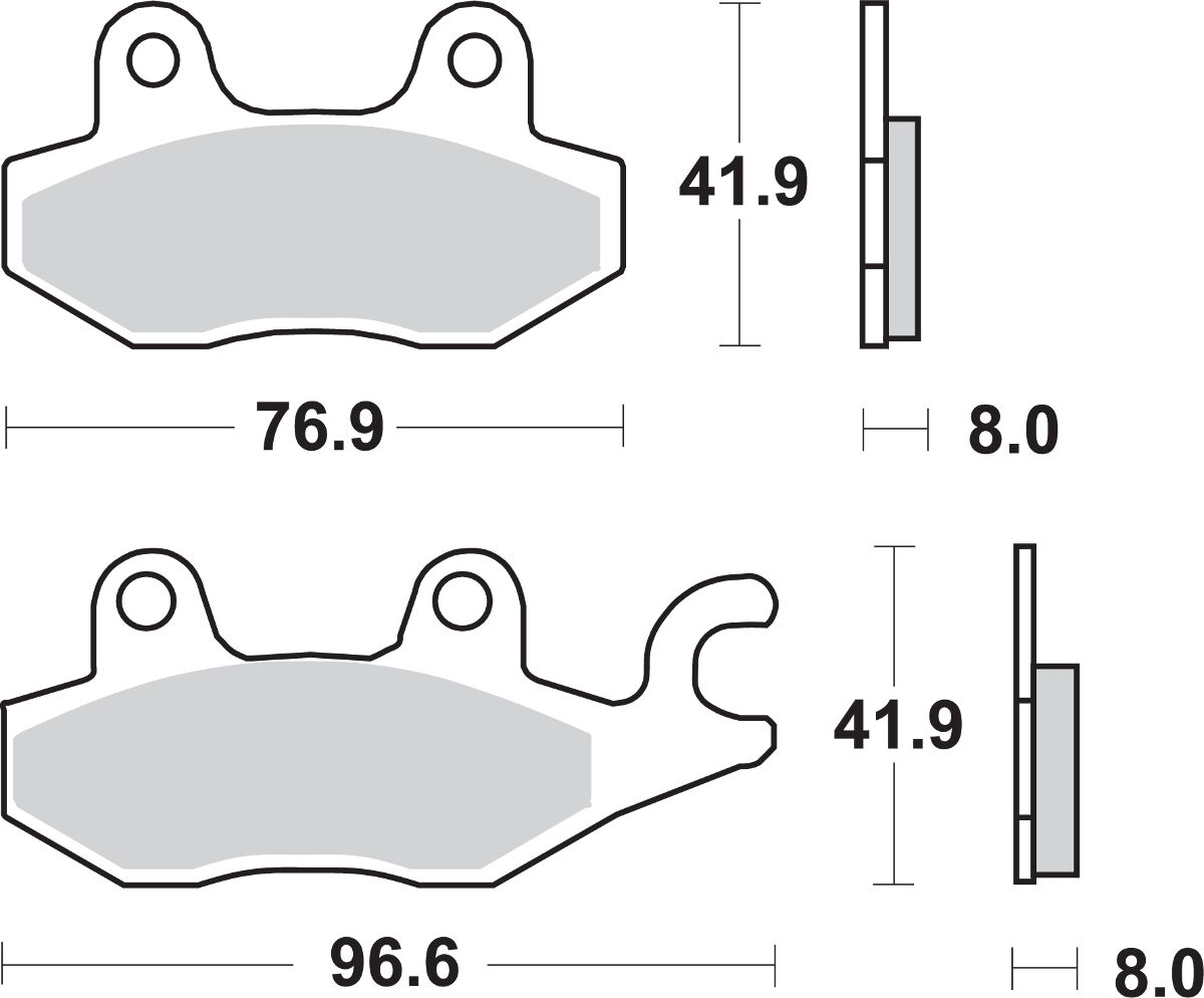 Sbs Brake Pad Sint Rear