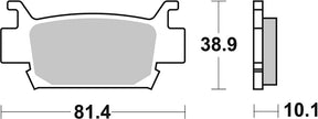 Sbs Brake Pad Sint/Car Off