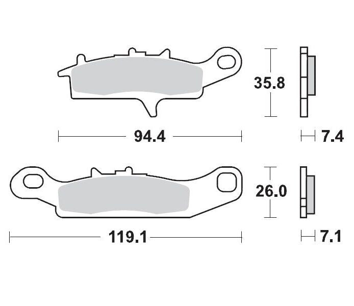 Moto Master Brake Pad Racing