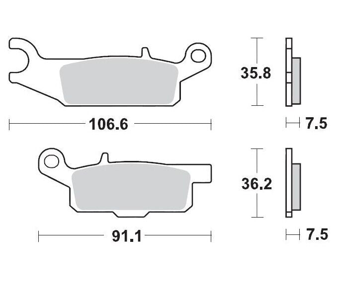 Moto Master Brake Pad Racing