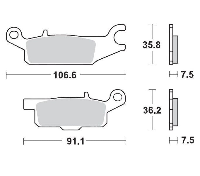 Moto Master Brake Pad Racing