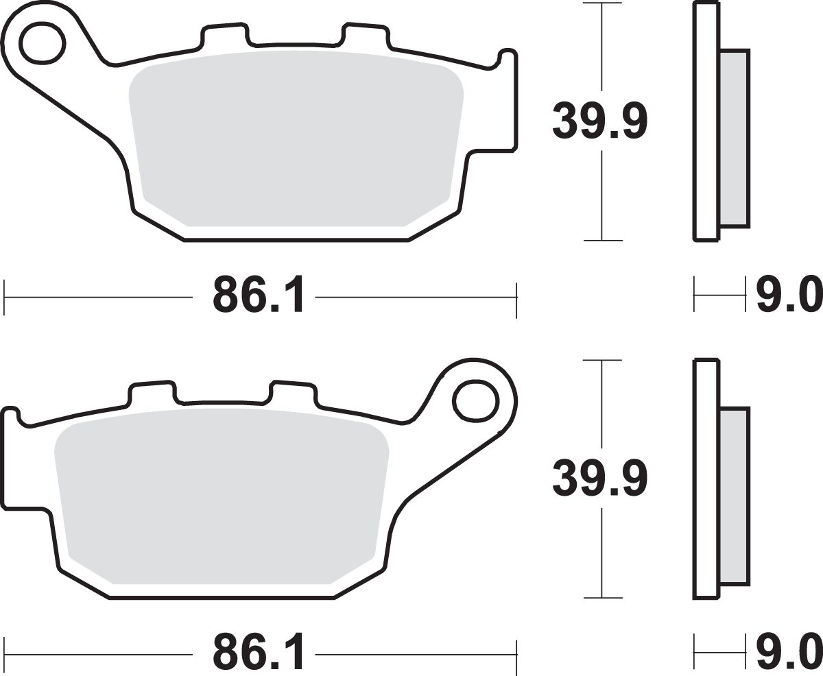 Sbs Brake Pad Sint Rear