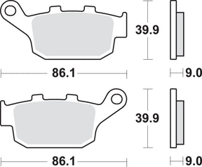 Sbs Brake Pad Sint Rear