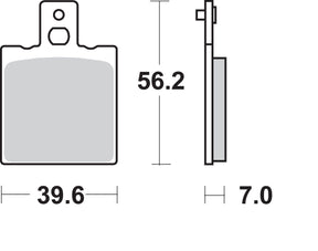 Sbs Brake Pad Sint/Car Off