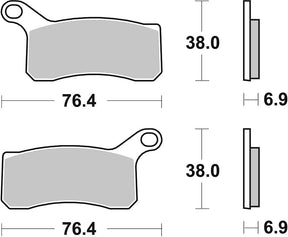 Sbs Brake Pad Sint/Car Off