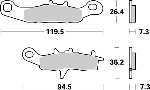 Moto Master Brake Pad Nitro