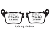 Ebc Brake Pad Vee Semisntrd