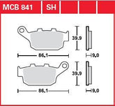 Trw Brake Pad Sinter Rear Street