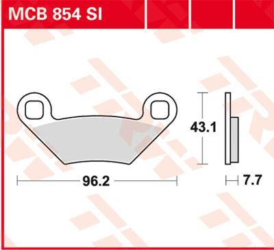 Trw Brake Pad Sinter Offroad