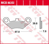 Trw Brake Pad Sinter Offroad